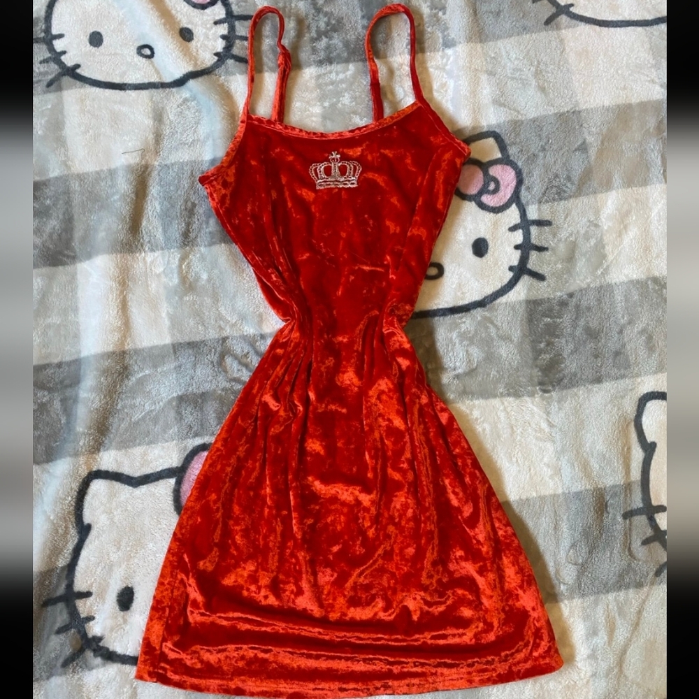 Juicy Couture Crushed Velvet Slip Gown